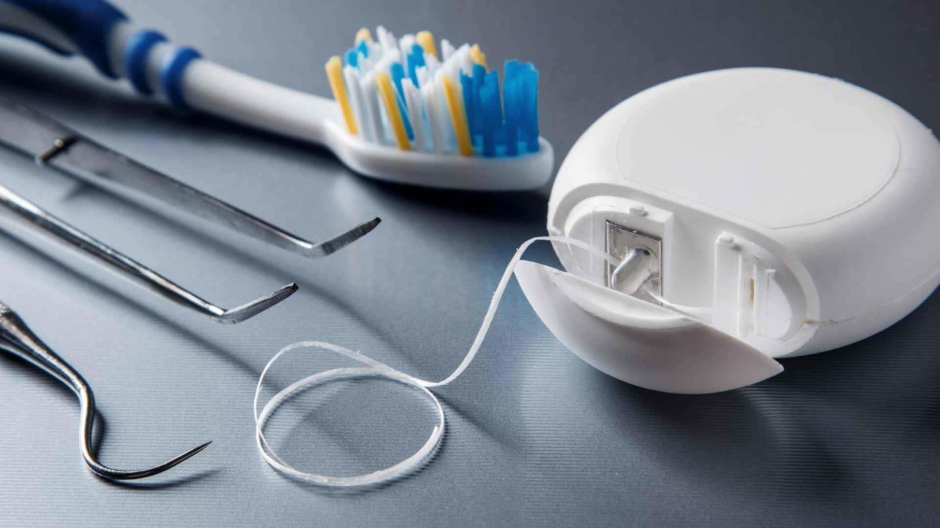 A Toothbrush, Toothpaste, And Other Dental Tools