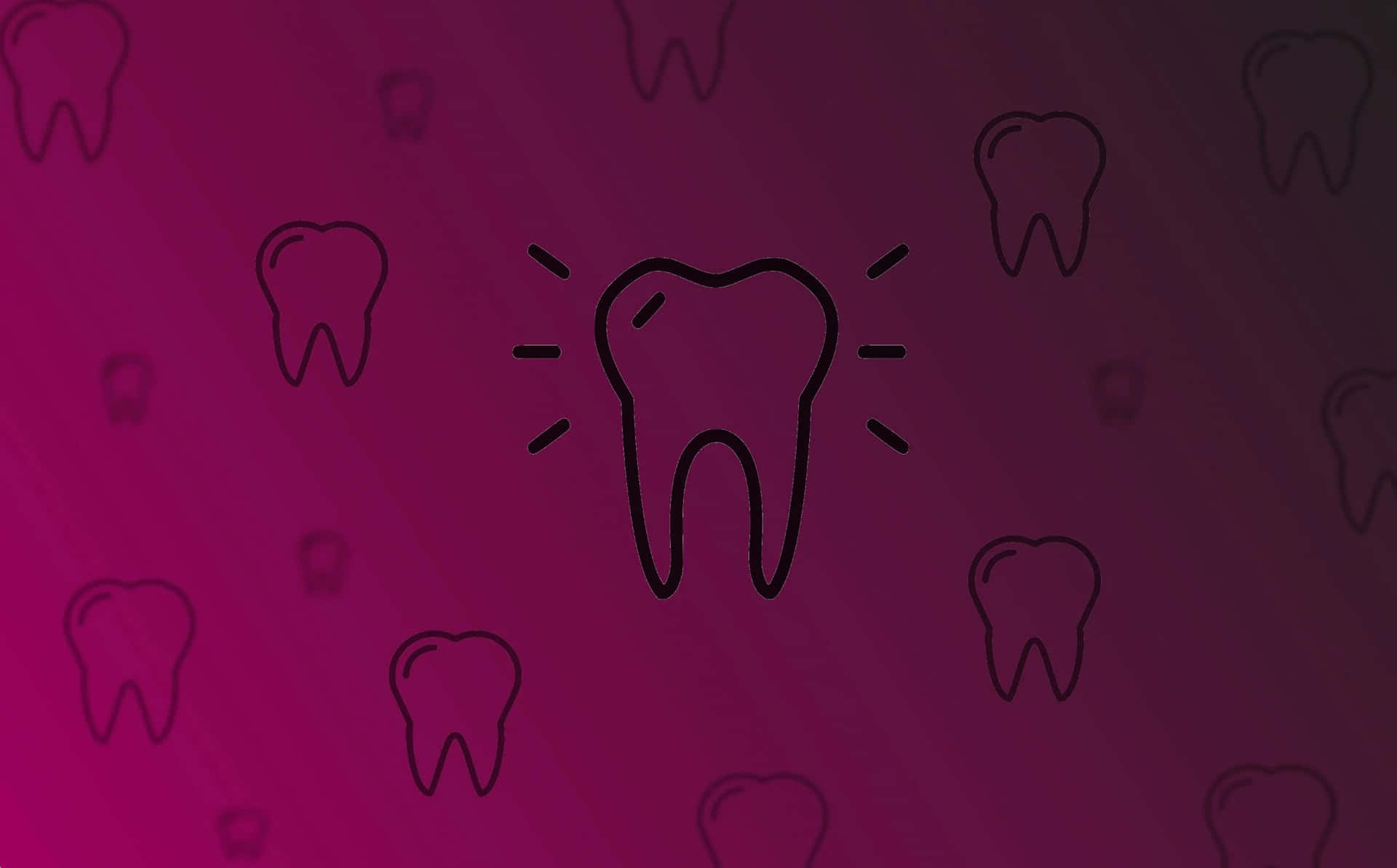 A Tooth On A Purple Background