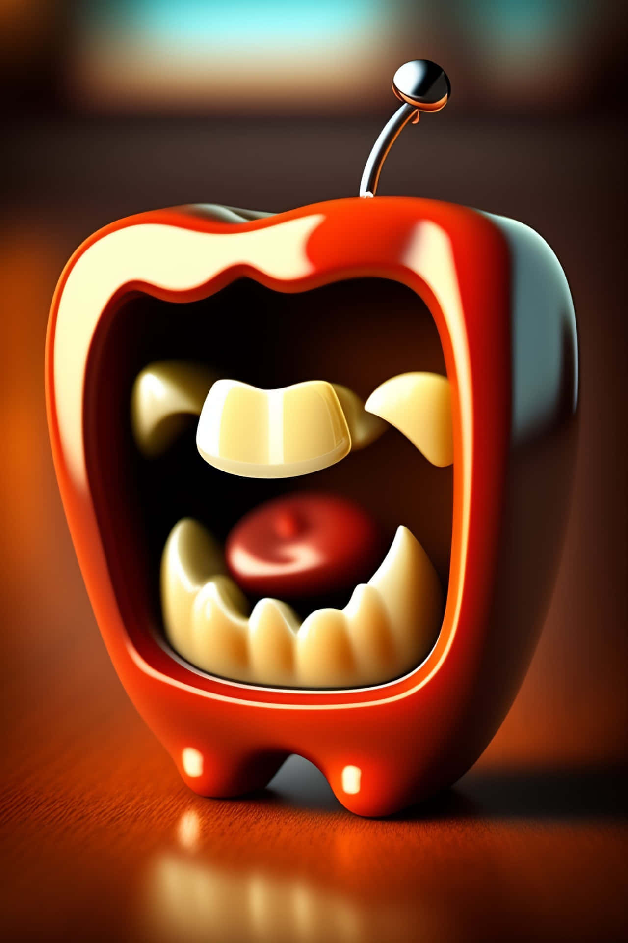 Dental Health Concept Art Apple Wallpaper