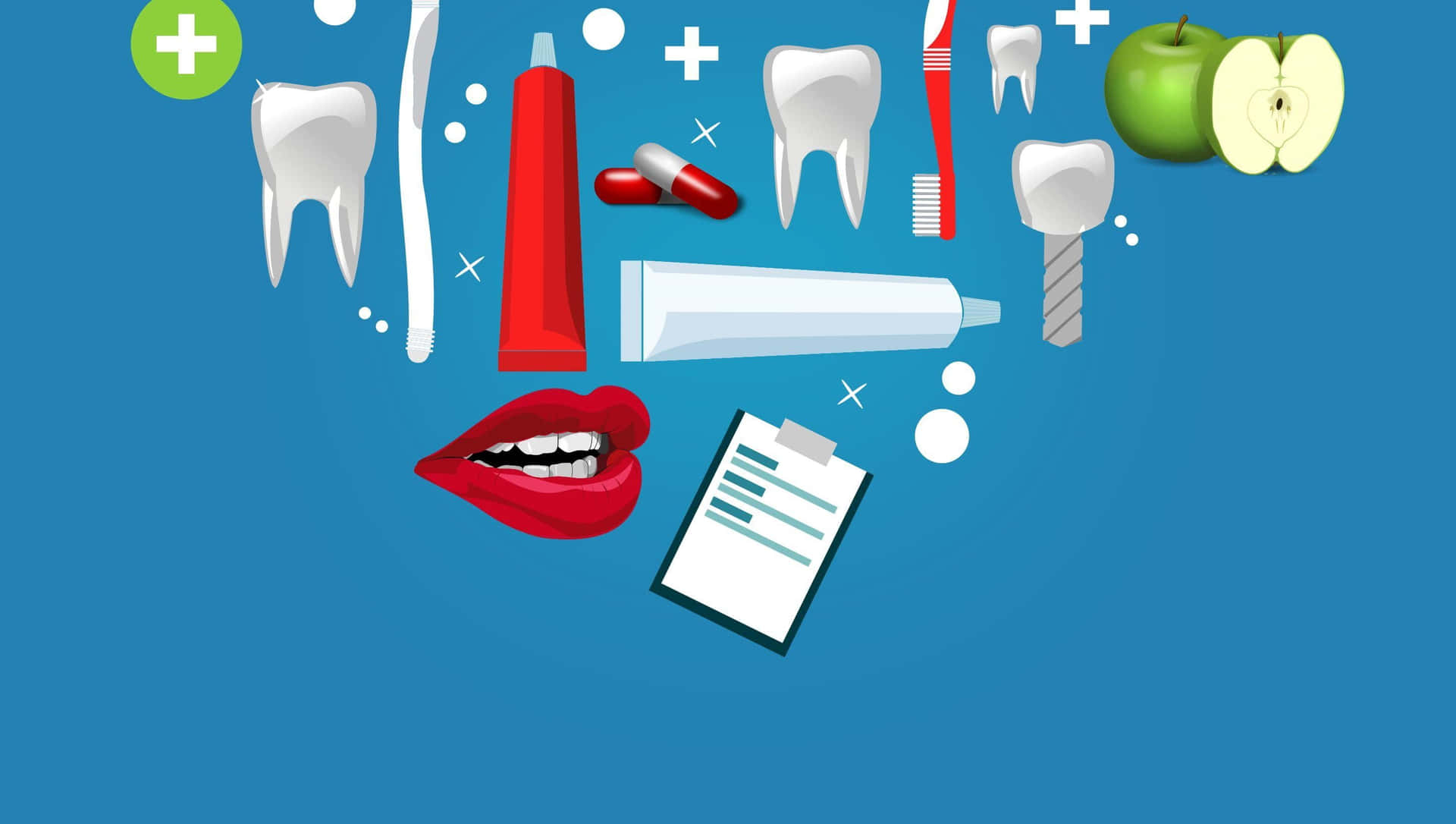 Dental Health Concept Illustration Wallpaper