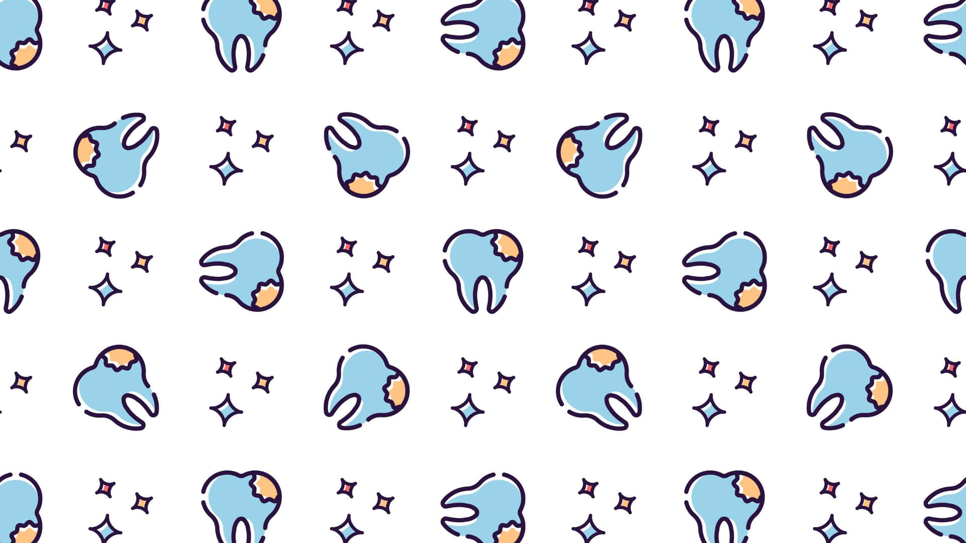 Dental Pattern Background Wallpaper