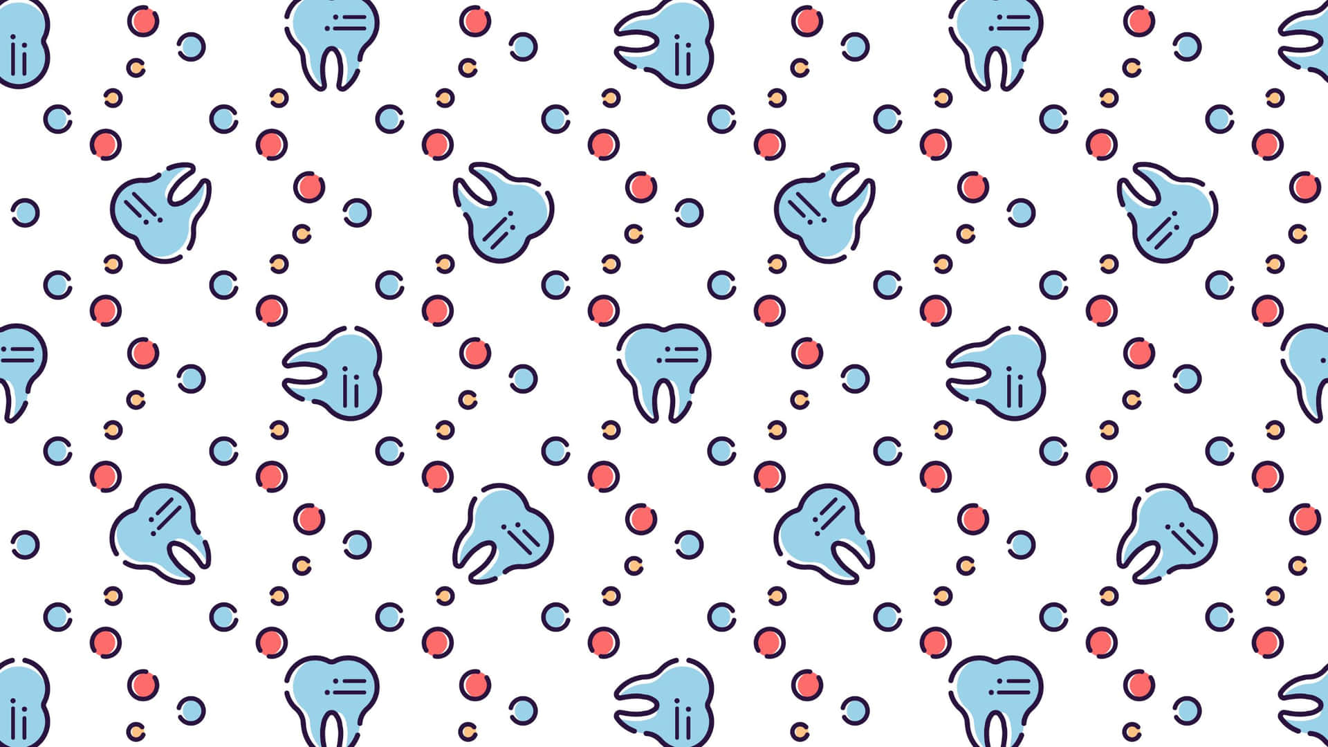 Dental Pattern Background Wallpaper