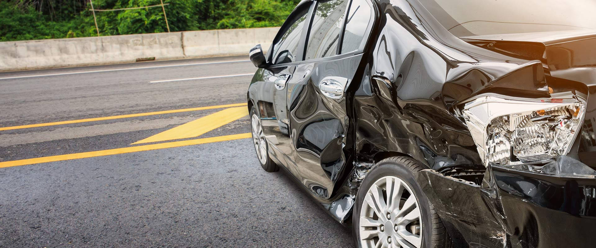 Dented Car Accident Wallpaper