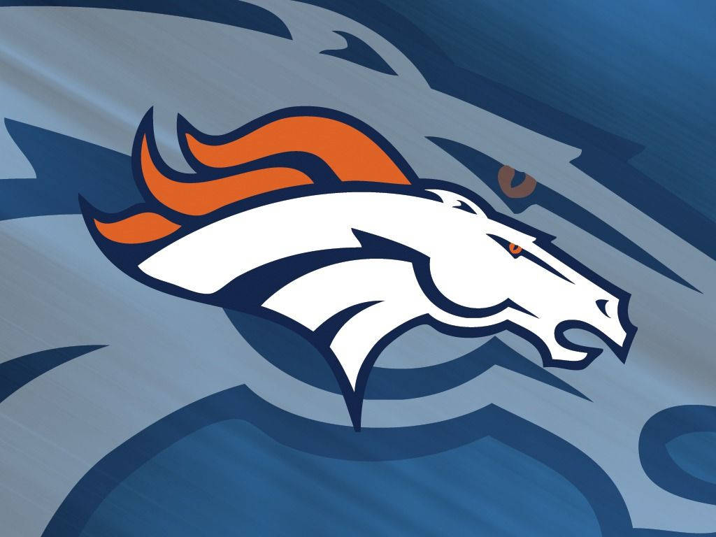 Denver Broncos Blue With Horse Overlay Wallpaper