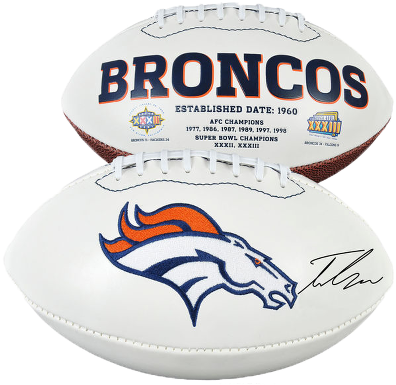 Denver Broncos Commemorative Football PNG