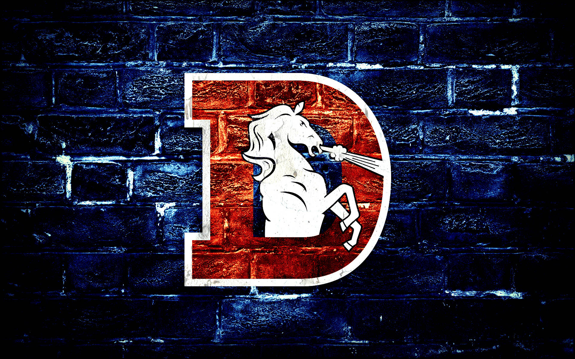 Denver Broncos Fanart Logo Wallpaper