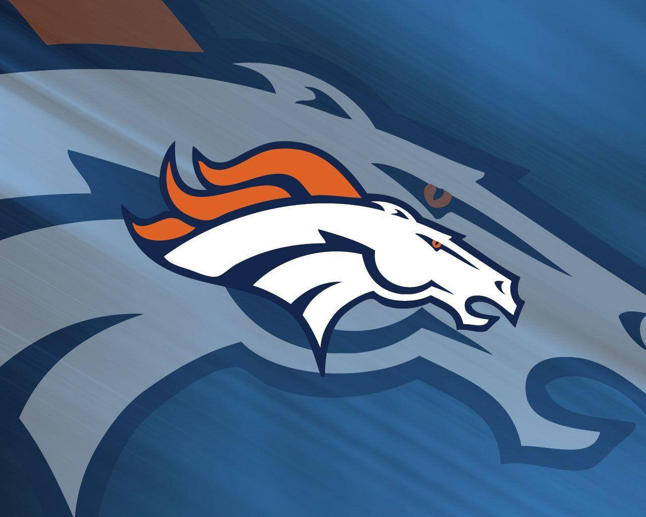 Logodo Time De Futebol Americano Denver Broncos Horse Nfl. Papel de Parede