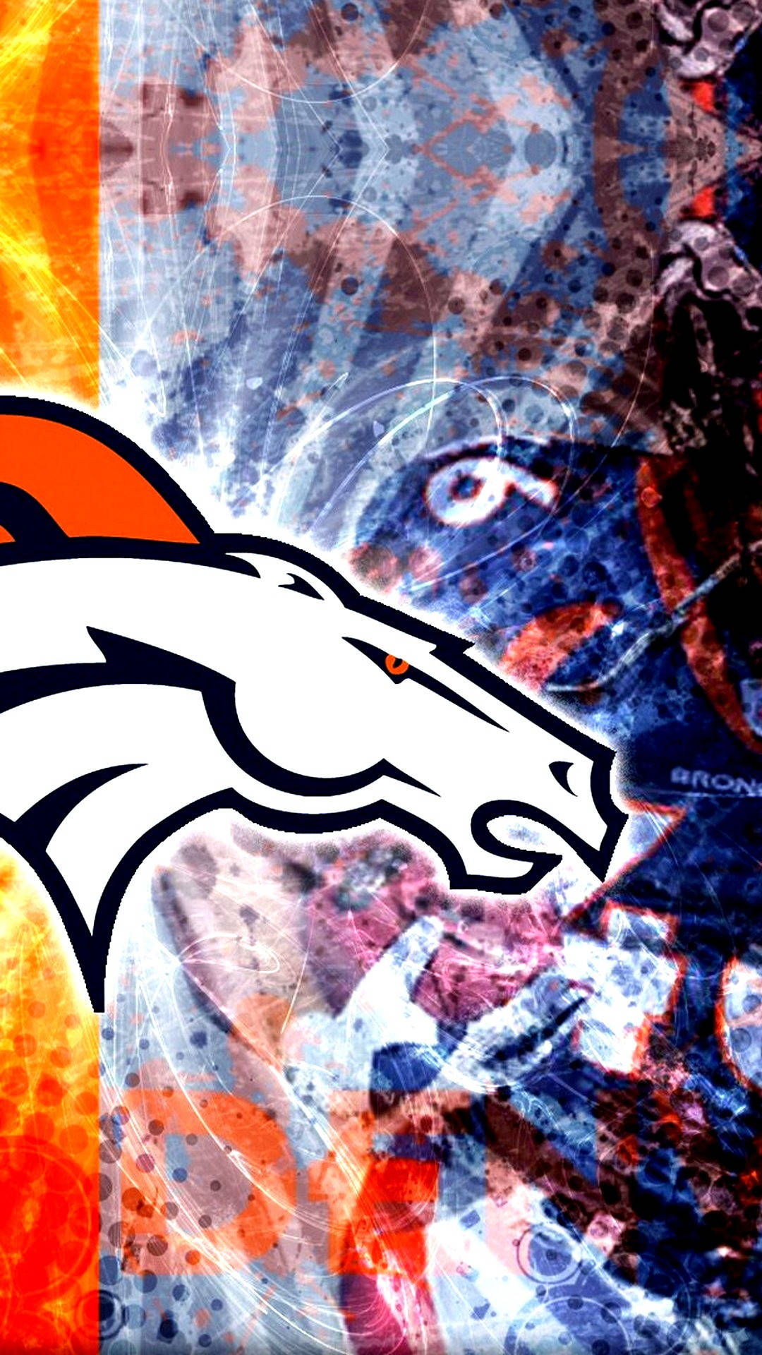 Denver Broncos iPhone Tapet: Et flot skiftende tapet med Denver Broncos-logoet. Wallpaper