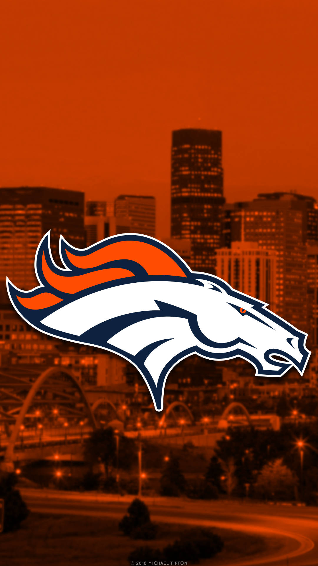 Denver Broncos iPhone Tegnevæg: 