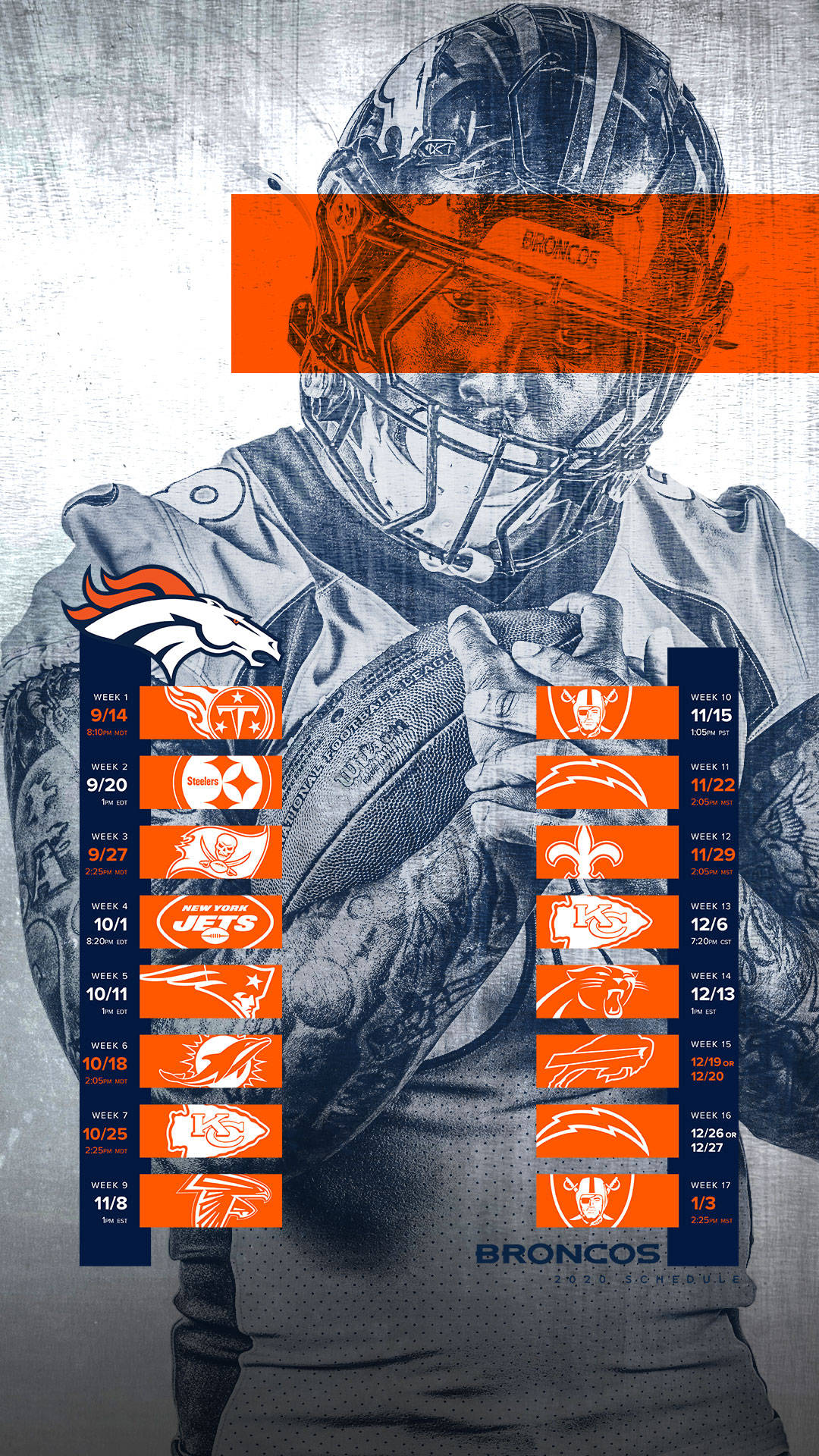 Fondosde Pantalla De Los Denver Broncos Para Iphone. Fondo de pantalla