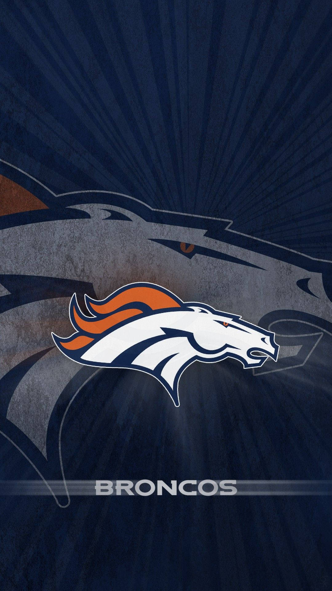 Fondode Pantalla Para Iphone Con El Logo Genial De Los Denver Broncos. Fondo de pantalla