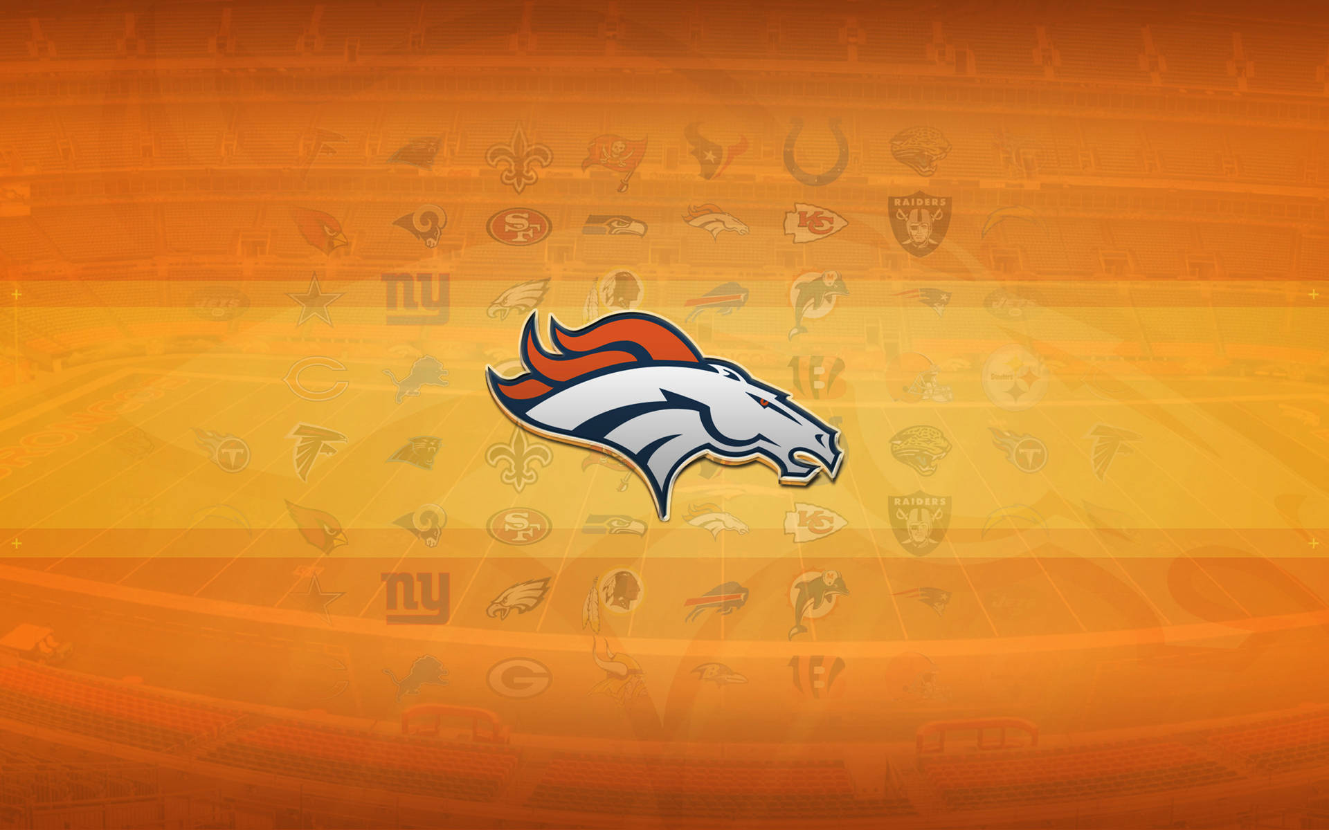 Denver Broncos Logo Art Wallpaper