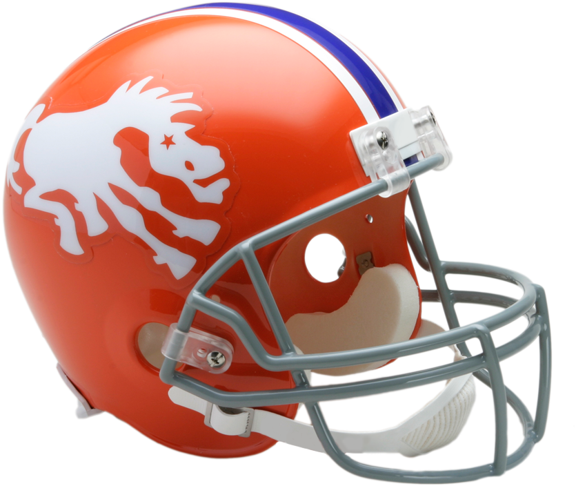 Denver Football Helmet Design PNG