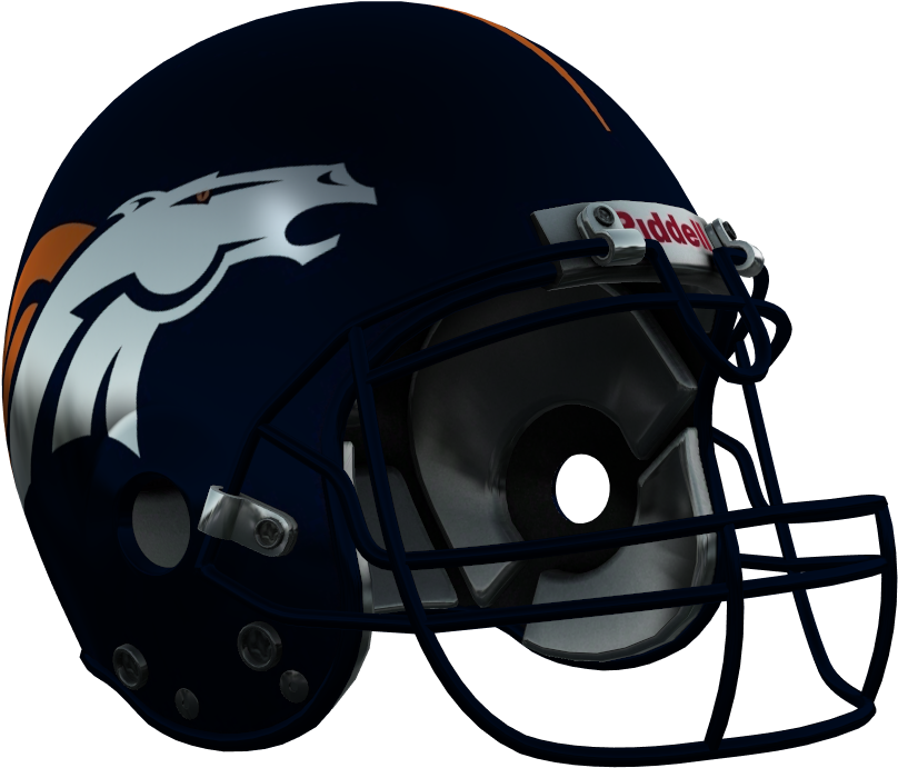Denver Football Helmet Design PNG