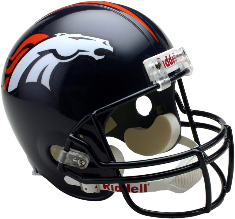 Denver Football Helmet Profile PNG
