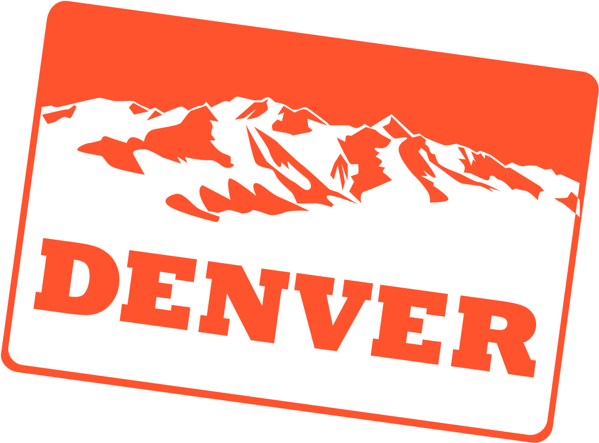 Denver Mountain Graphic Design PNG