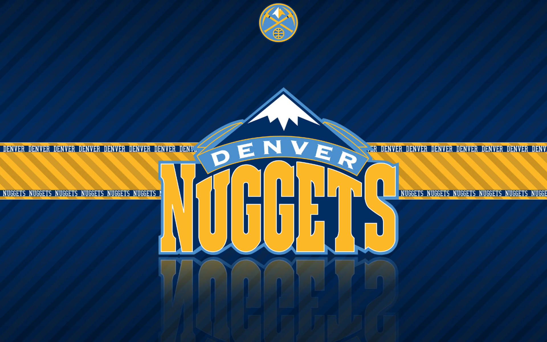 Emblema Dei Denver Nuggets In Digitale Sfondo