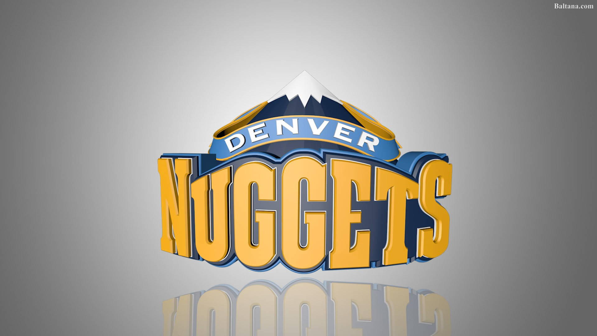 Denver Nuggets-logo I 3d Wallpaper