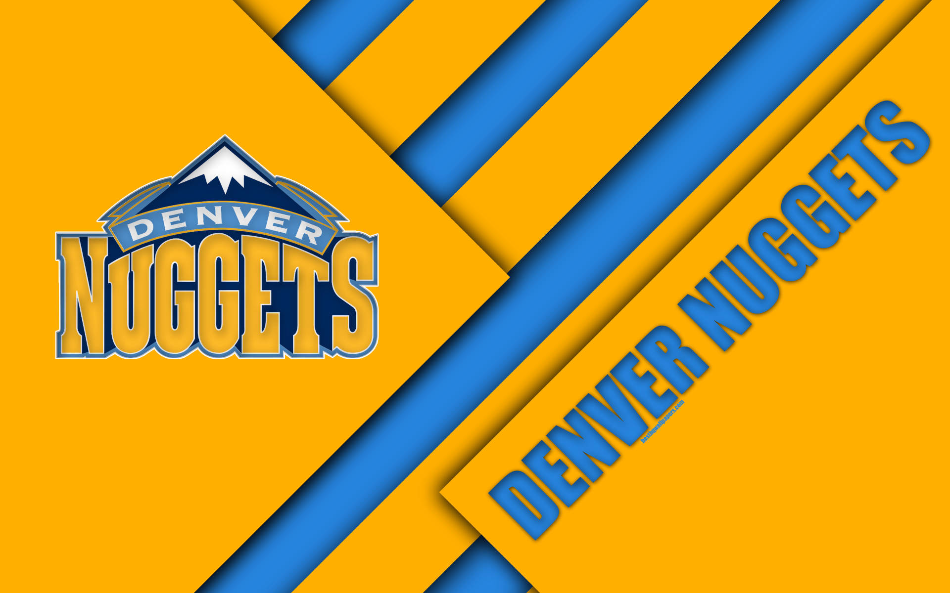Denver Nuggets Logo In Digital Wallpaper