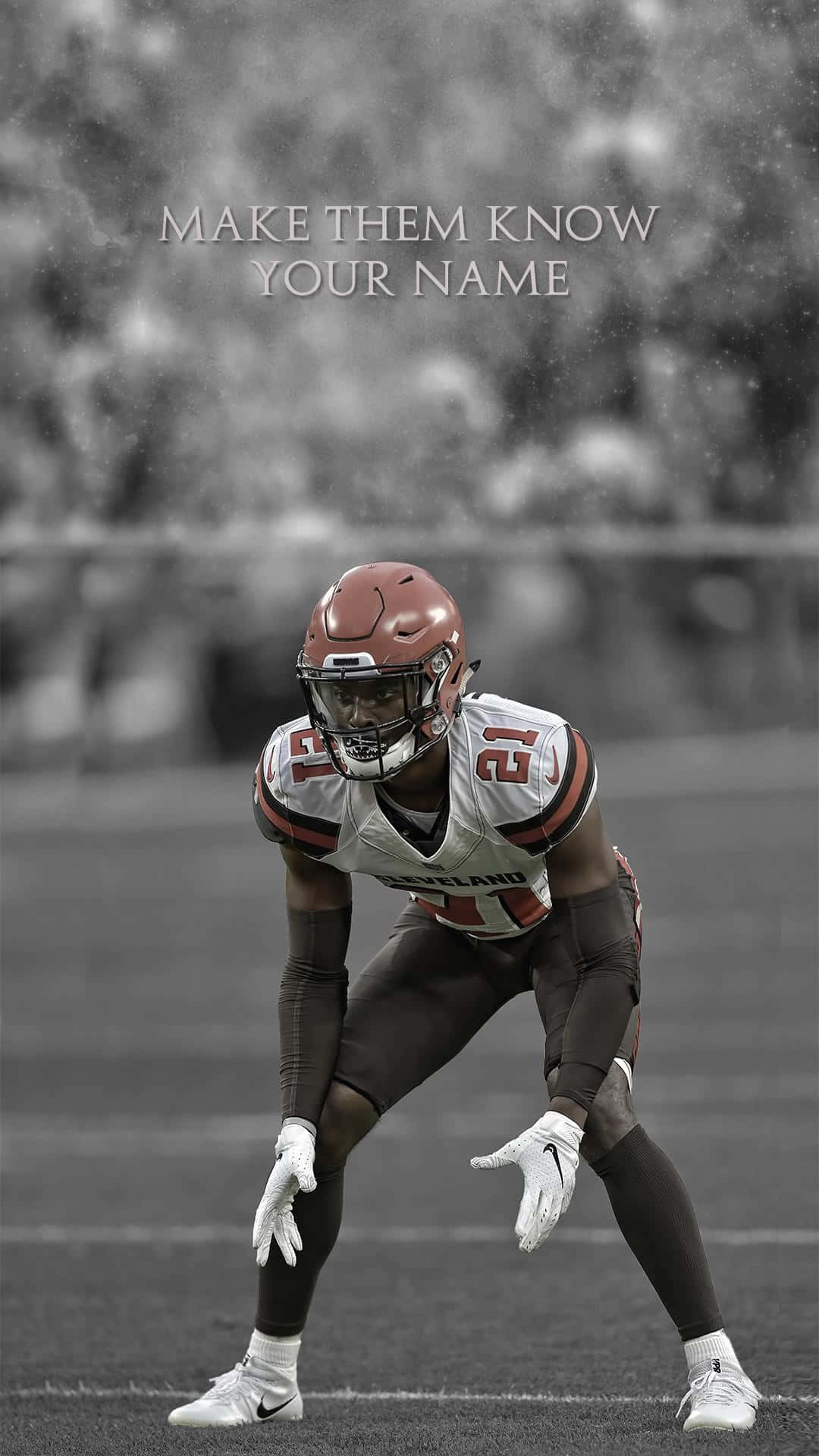 Denzel Ward Cleveland Browns Poster Quote Wallpaper