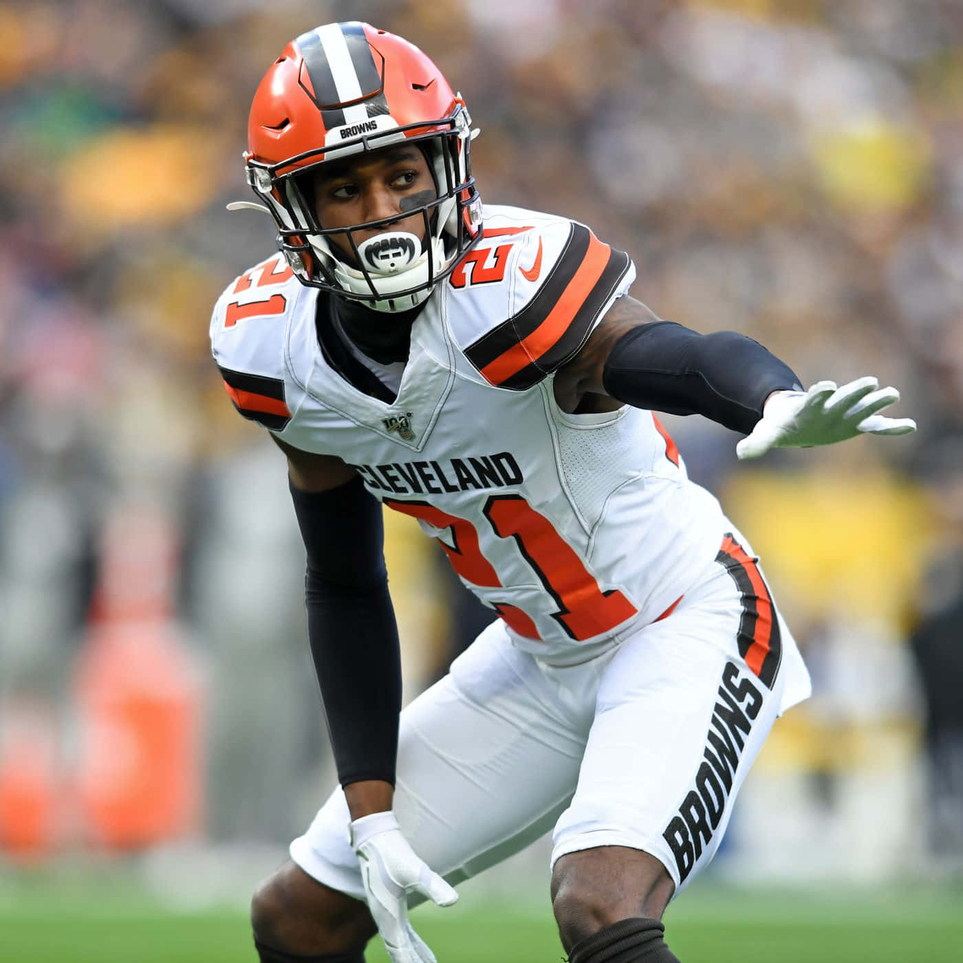 Denzelward Cleveland Browns Contro Pittsburgh Steelers Sfondo