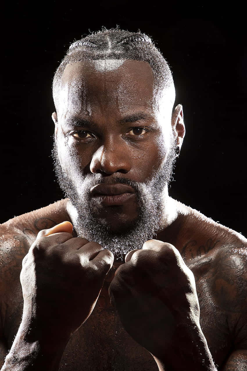 Deontay Wilder Boxing Stance Wallpaper