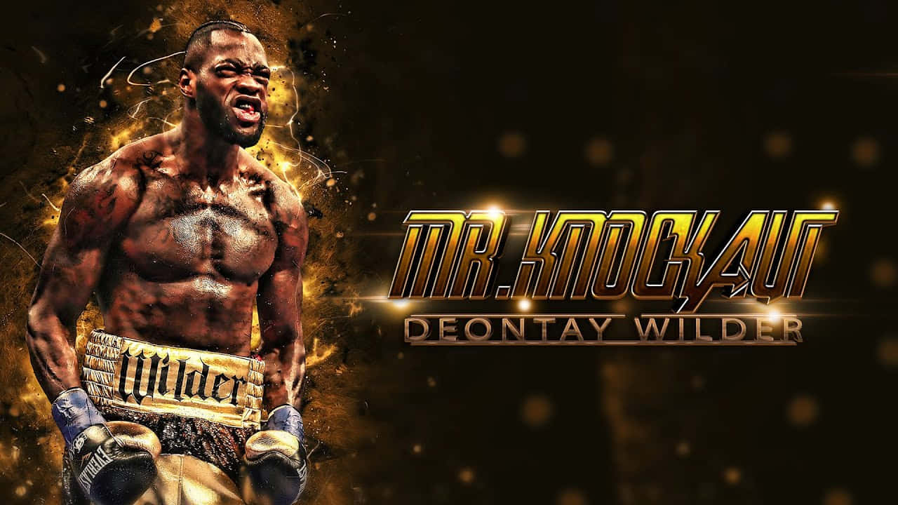 Deontay Wilder Mr Knockout Boxing Promo Wallpaper