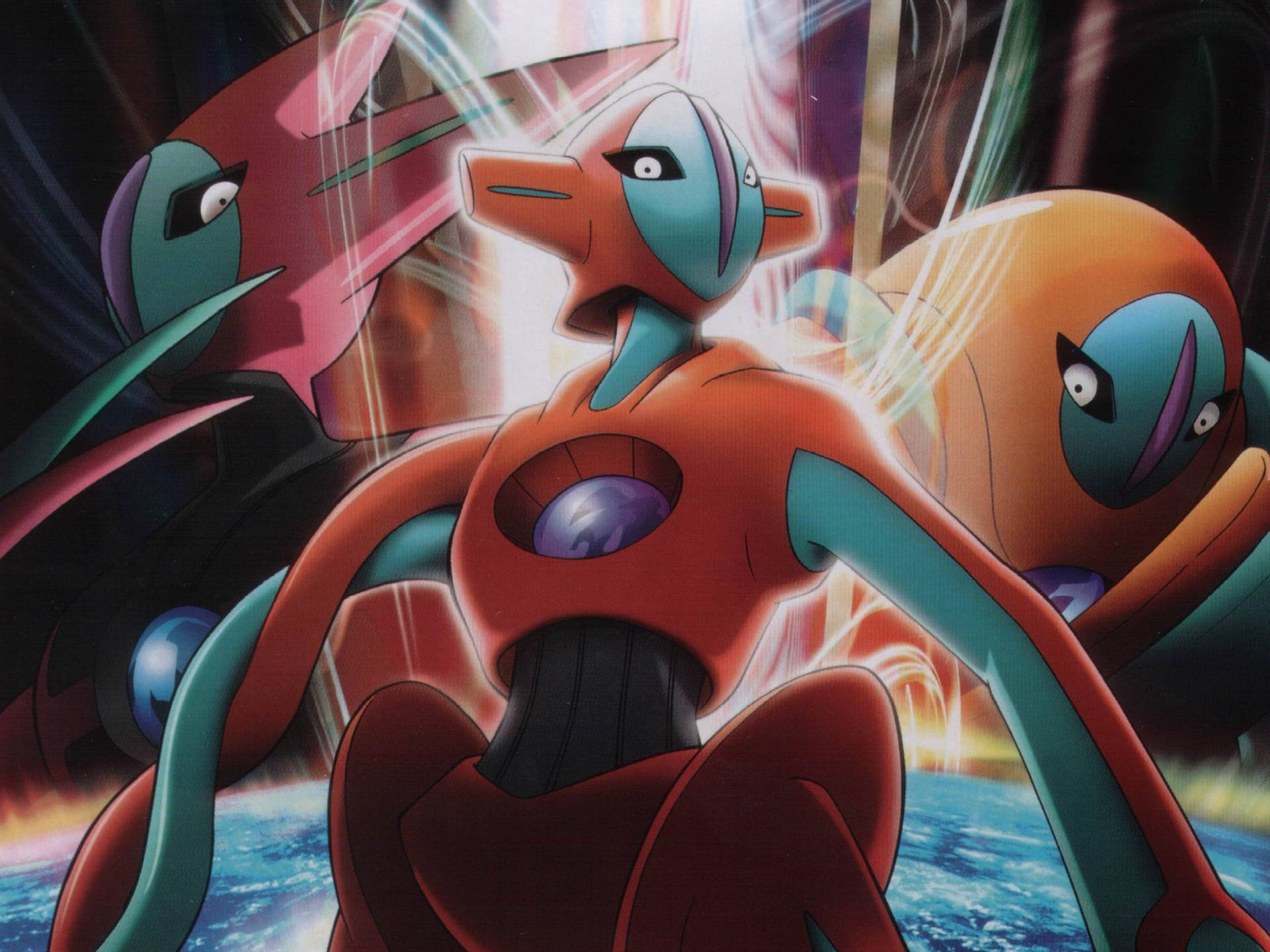 Deoxys Normal, Attack, And Defense Forms Picture