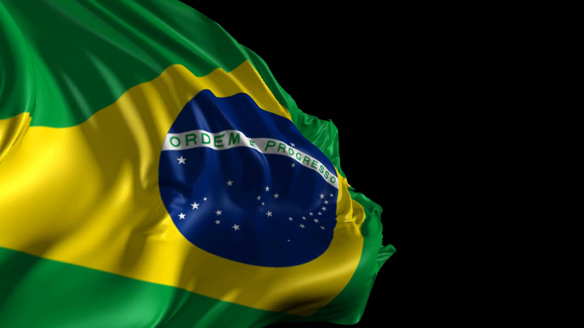 Depicting Brazil Flag Wallpaper