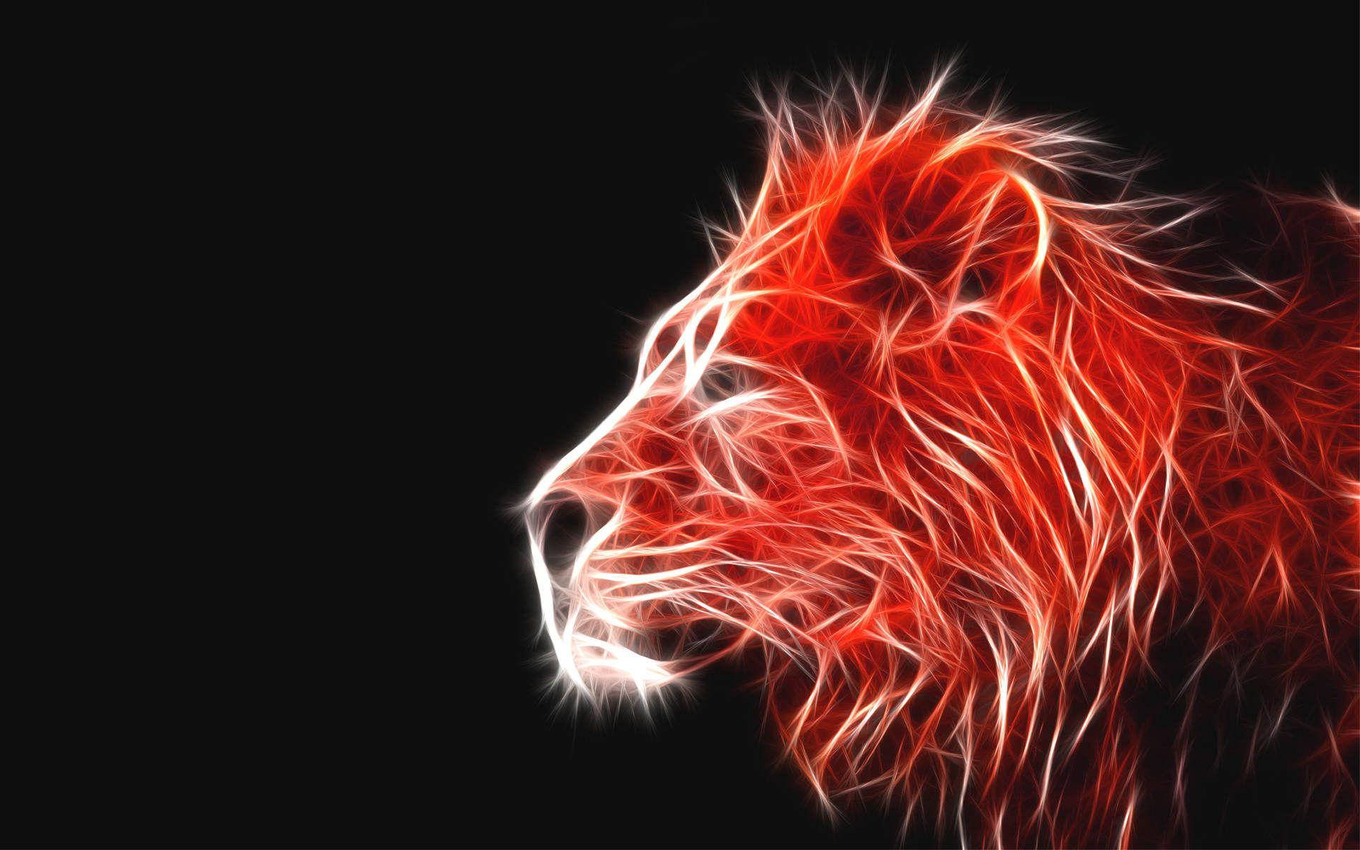 Depiction For 3d Lion Desktop Wallpaper