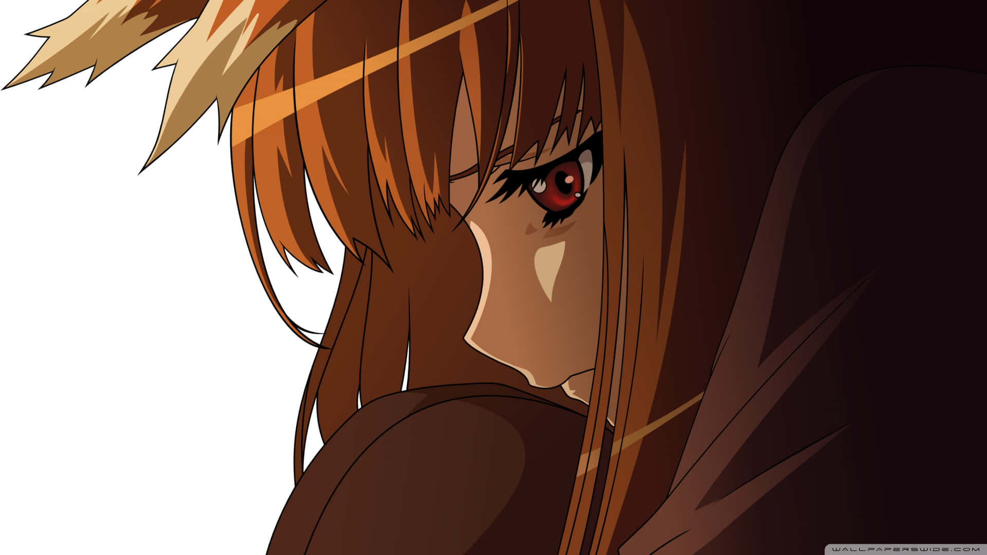 Sad anime girl feeling a sense of loneliness Wallpaper