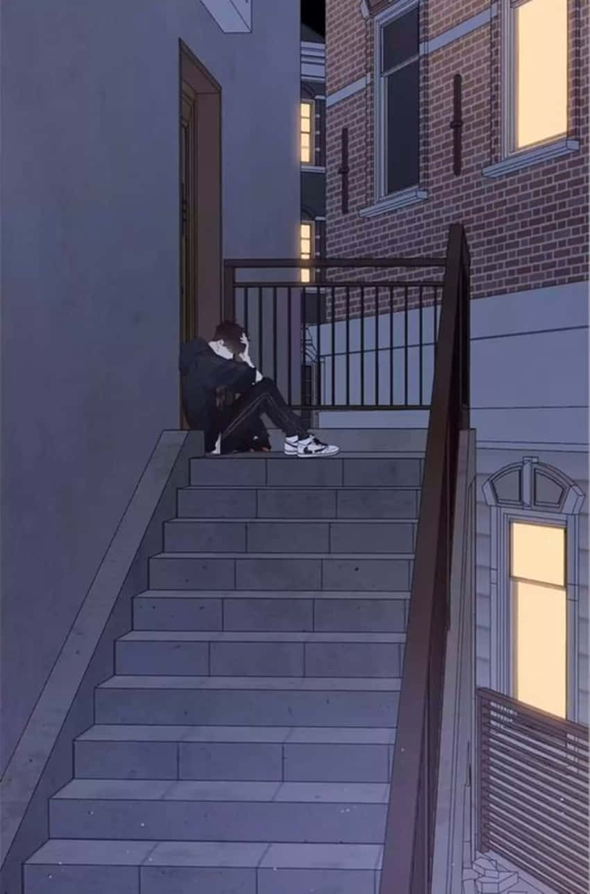 Image  Sad Anime Boy Wallpaper