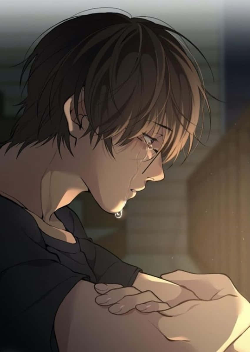 Download Depressed Anime Boy Wallpaper 