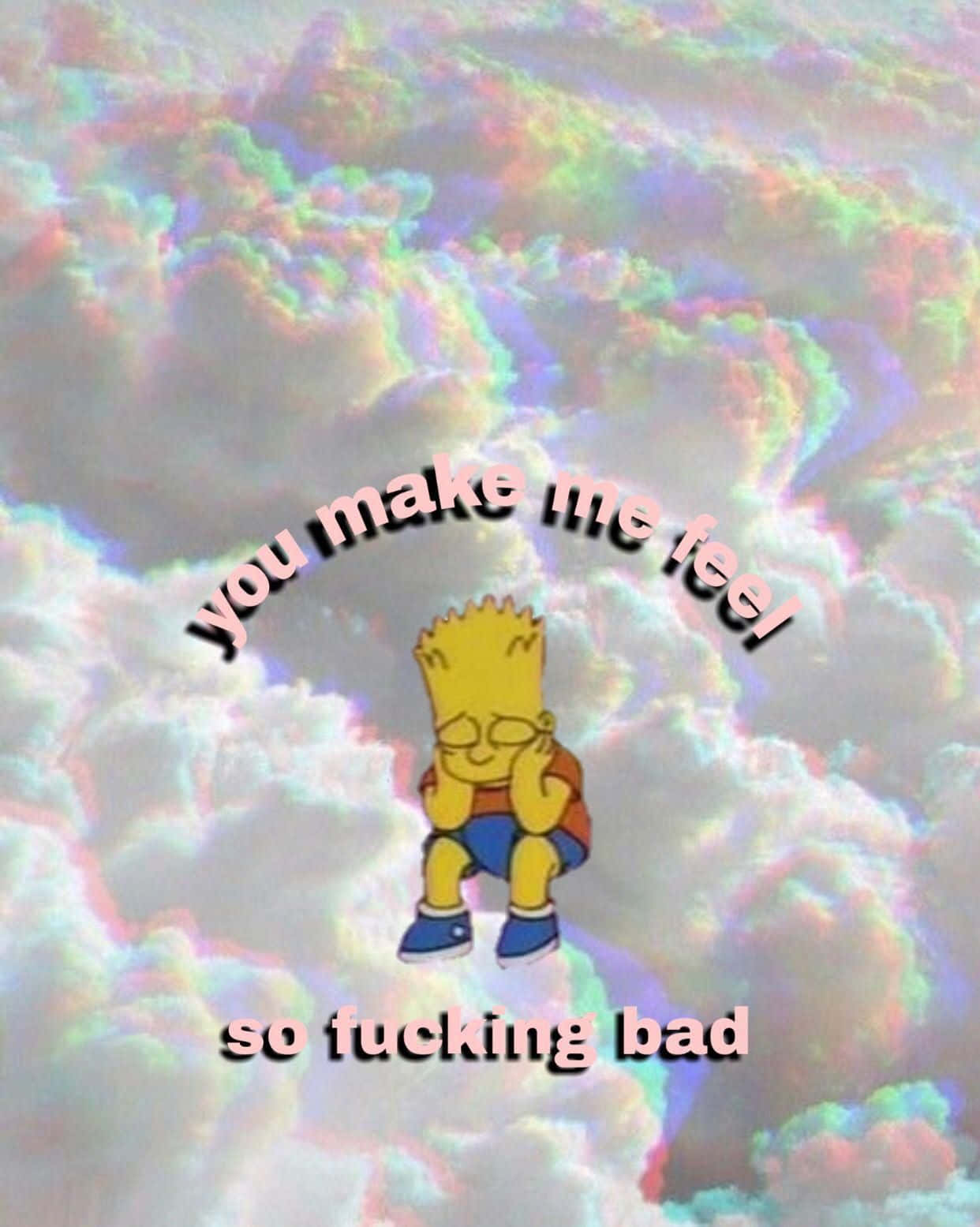"A Sad Bart Simpson" Wallpaper