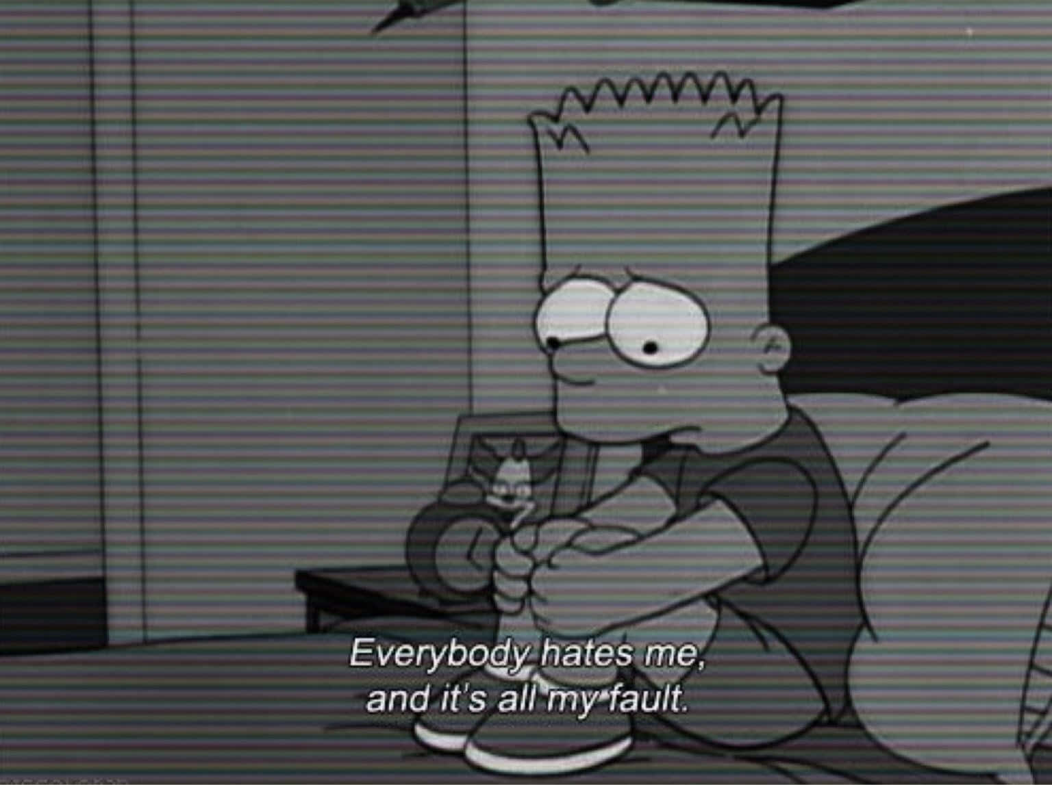 Simpsonscitat - Tumblr Wallpaper