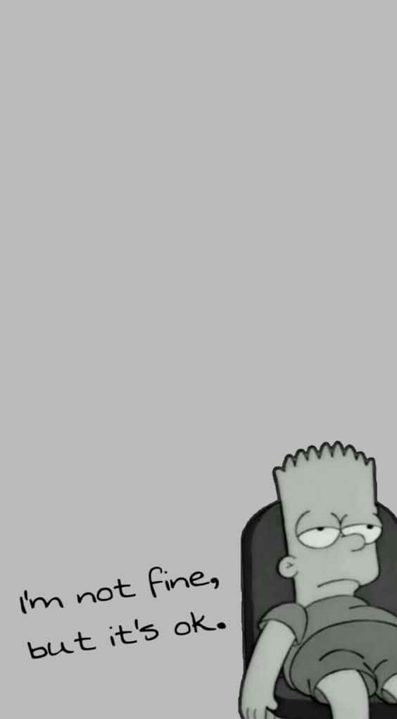 Uncartone Animato Dei Simpson Seduti Su Una Sedia Sfondo