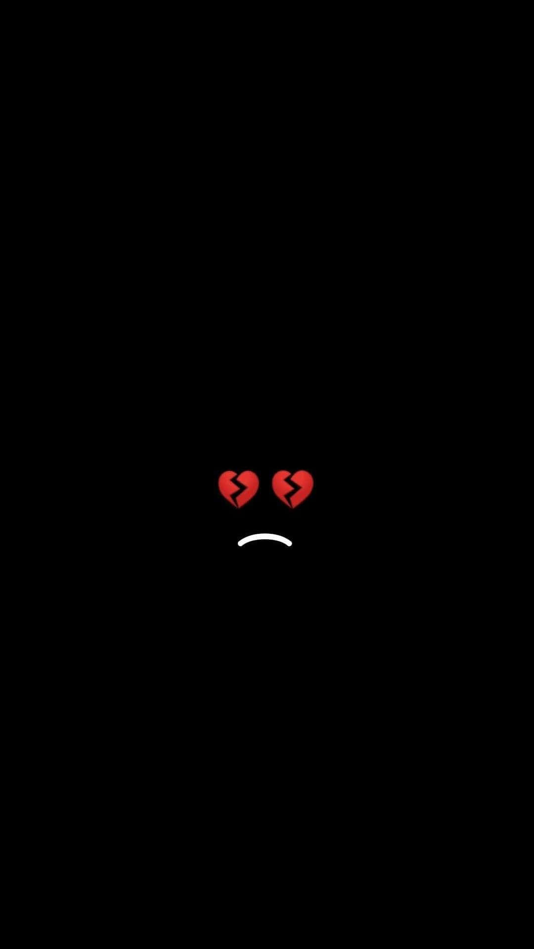 Trist sørgende Emoji iPhone-tapet Wallpaper