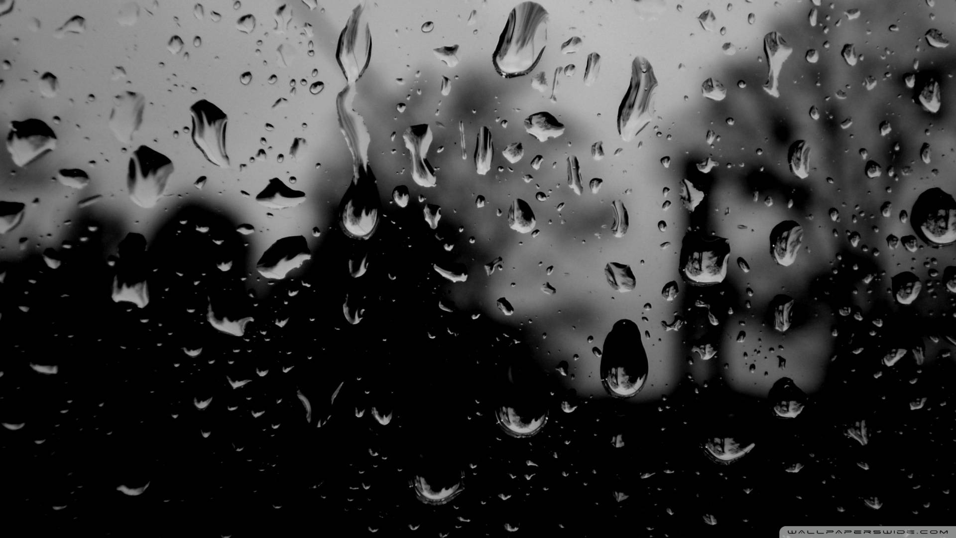 Depressing Rainy Window Wallpaper