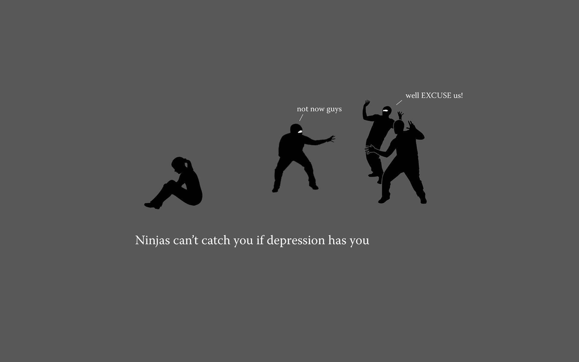 Depression Ninja Meme Wallpaper