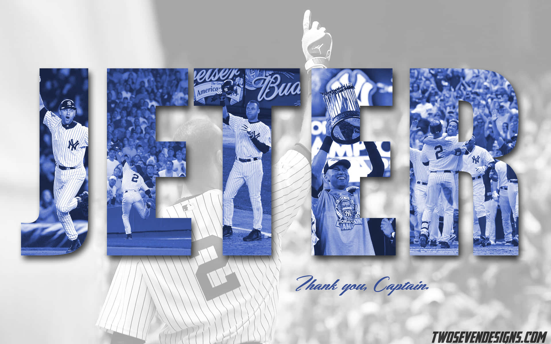 Legendary baseball player Derek Jeter Wallpaper