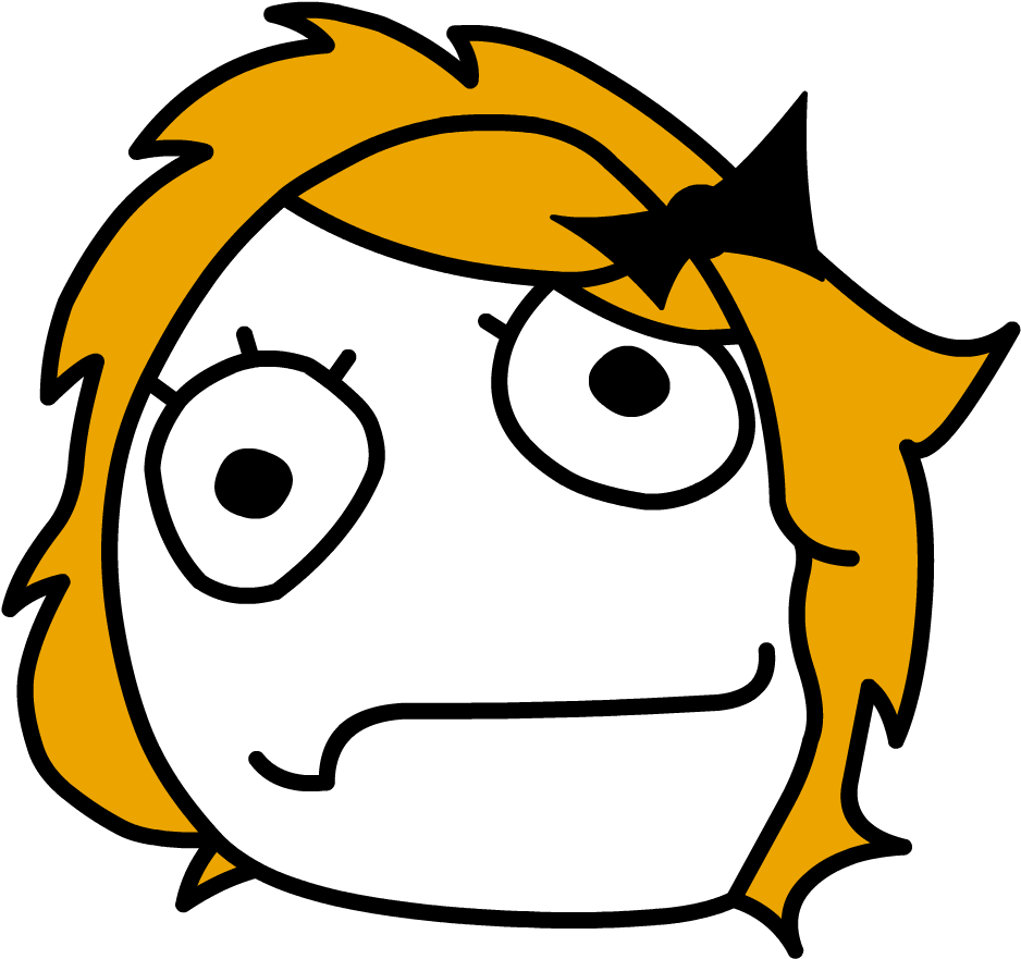 Derpina Rage Comic Character PNG