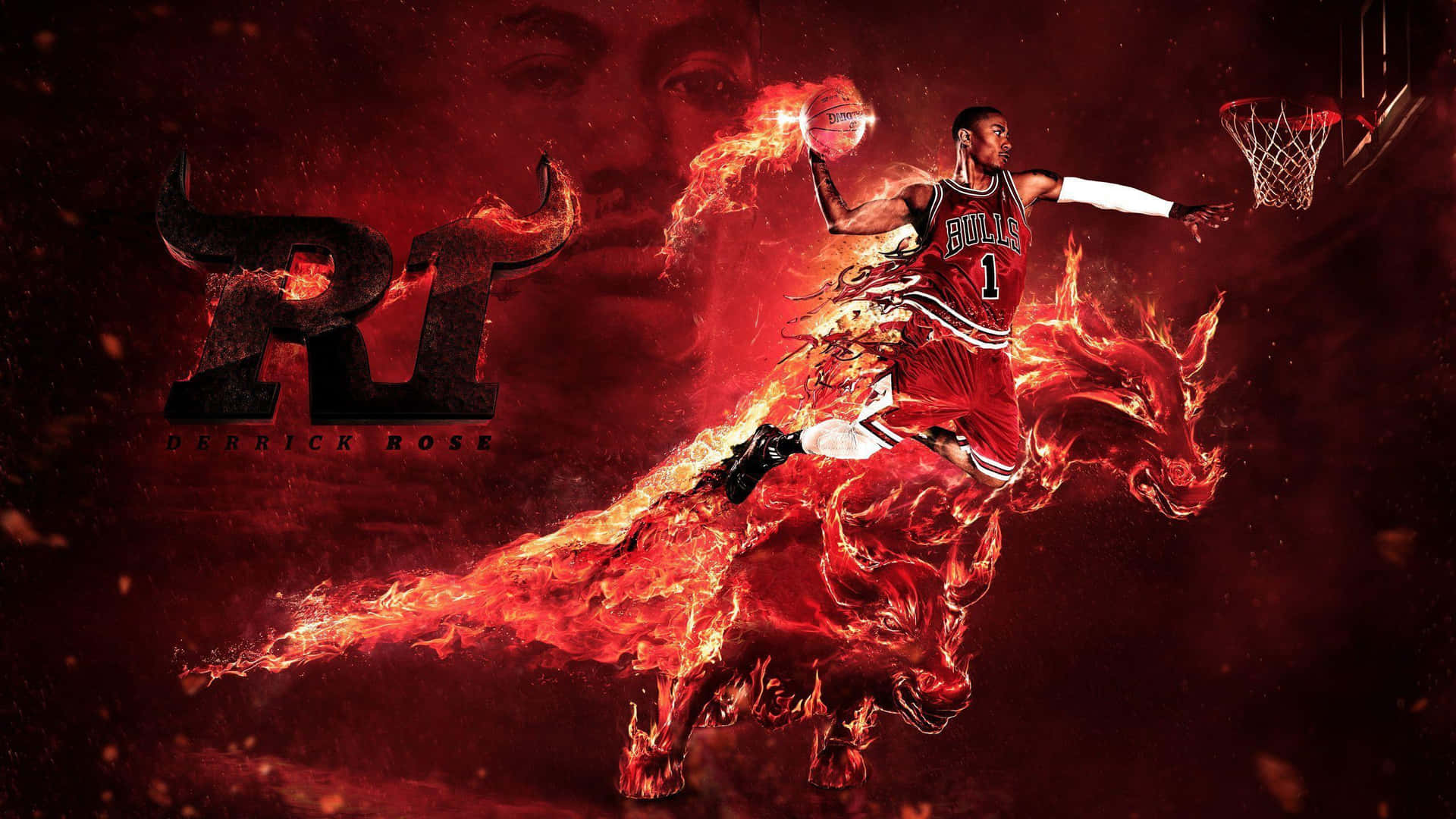 "91st NBA All-Star Derrick Rose" Wallpaper