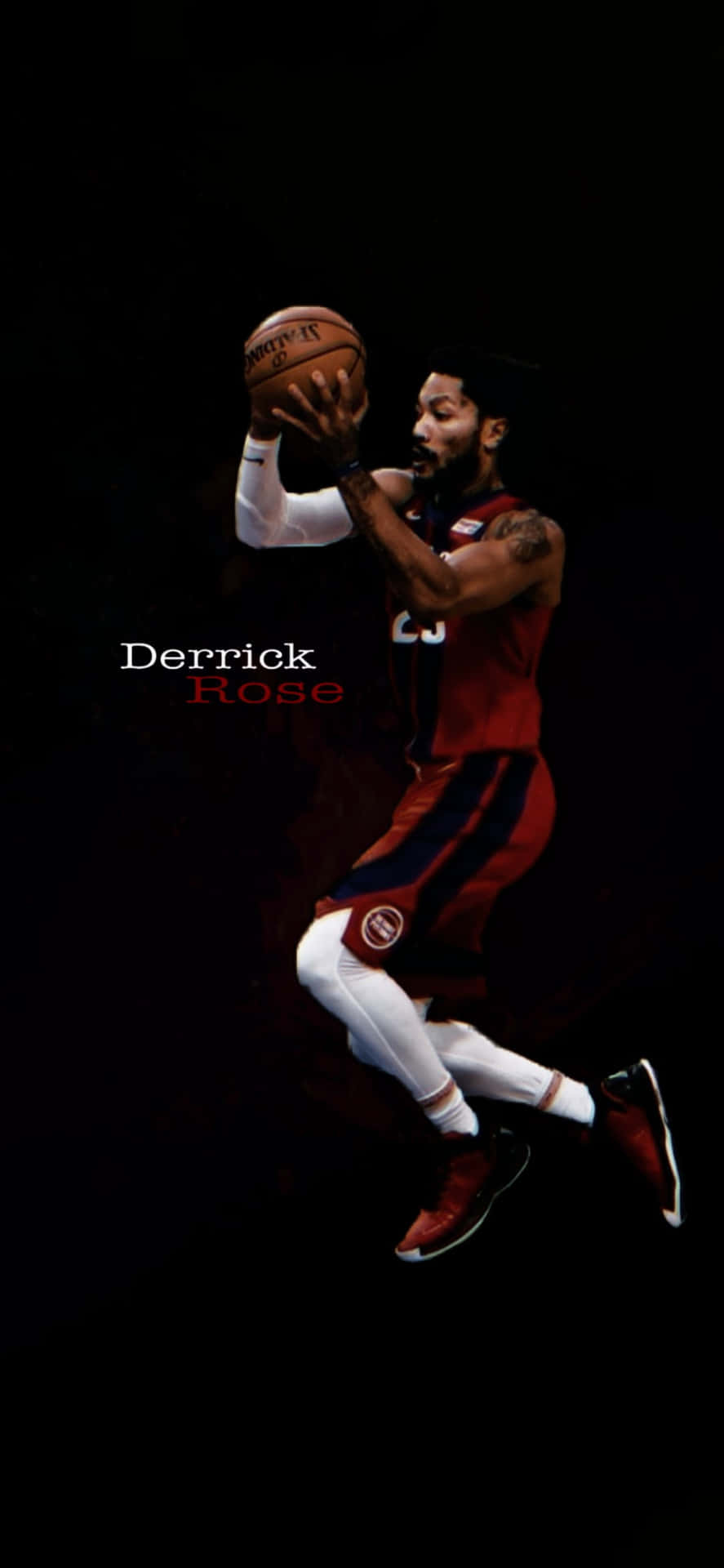 “Three-Time NBA All-Star Derrick Rose Takes the Court” Wallpaper