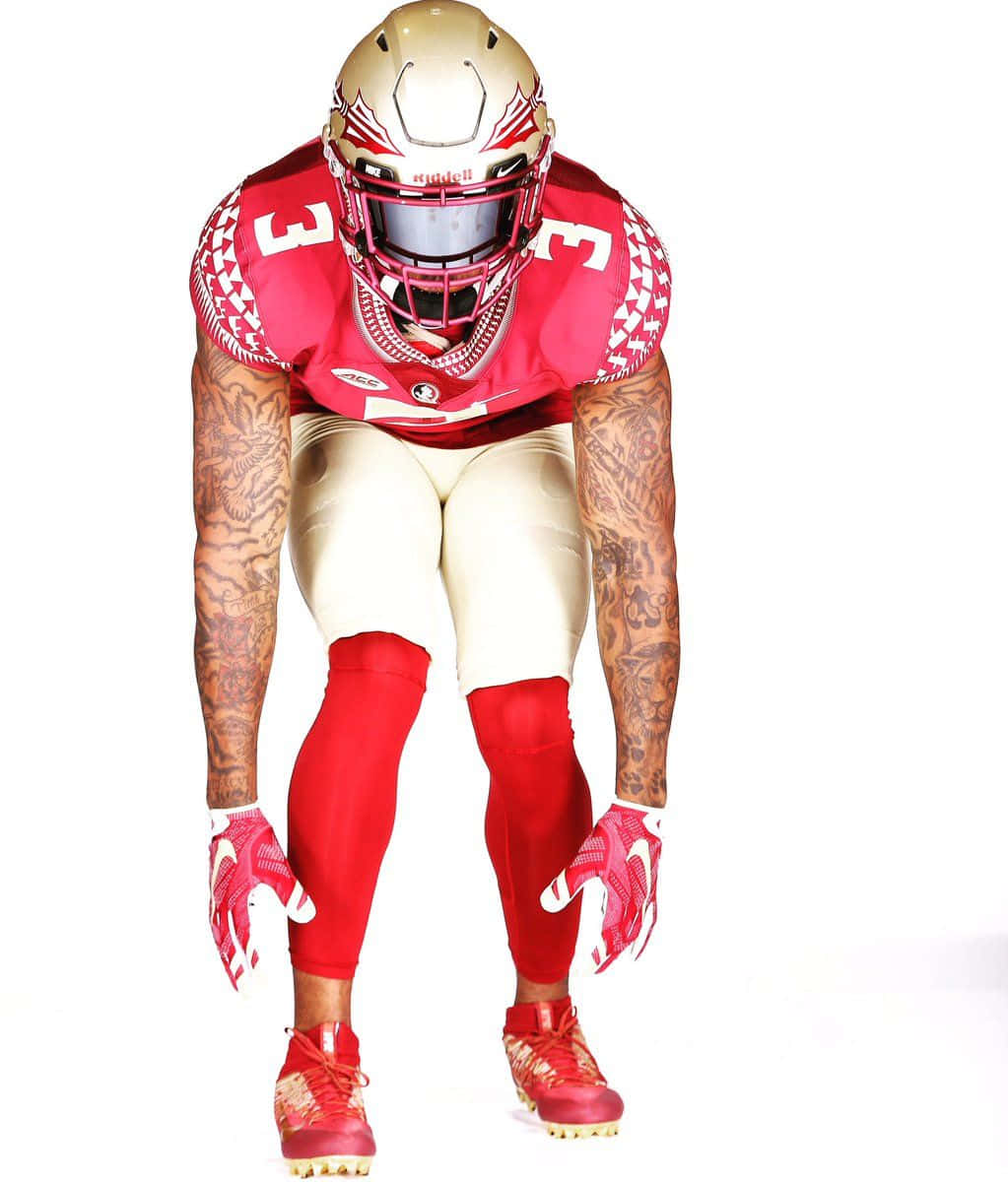 Derwinjames Florida State Seminoles Photoshoot Would Be Translated To Derwin James Florida State Seminoles Fotografering. However, In The Context Of Computer Or Mobile Wallpaper, It Would Be More Appropriate To Say Derwin James Florida State Seminoles Bakgrundsbild (background Image). Wallpaper
