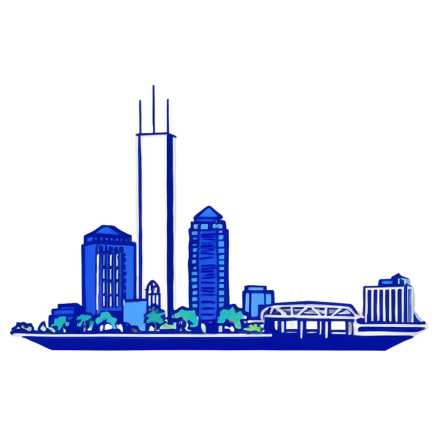 Des Moines Skyline Png Fji PNG