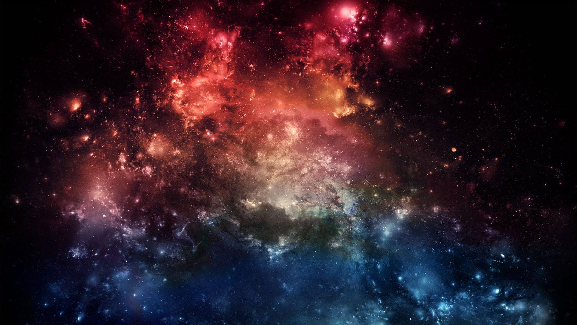 Desaturated Colorful Galaxy Wallpaper