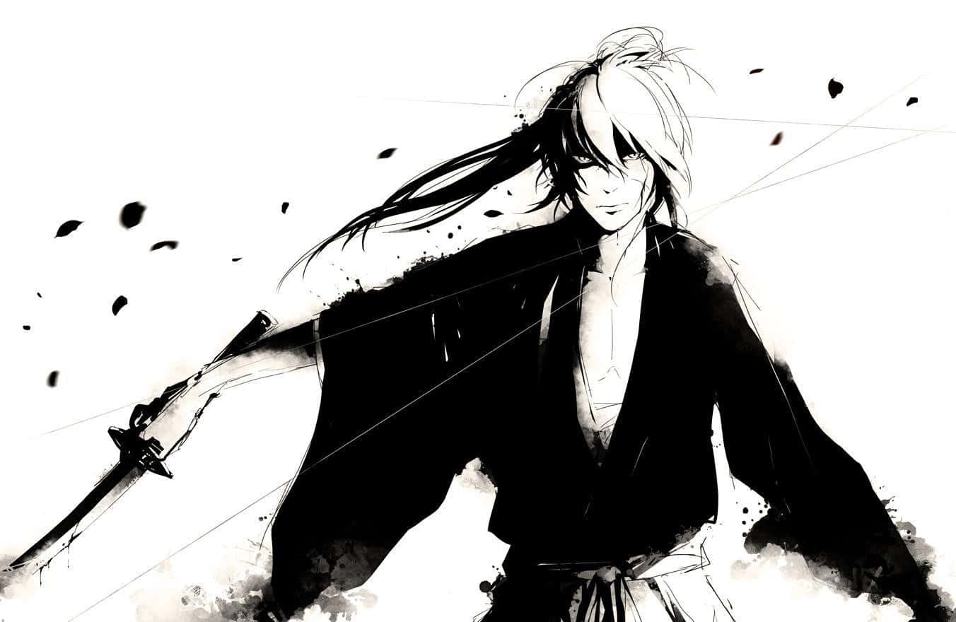 Descendant Of The Hitokiri Battōsai - Kenshin Himura In Action Wallpaper