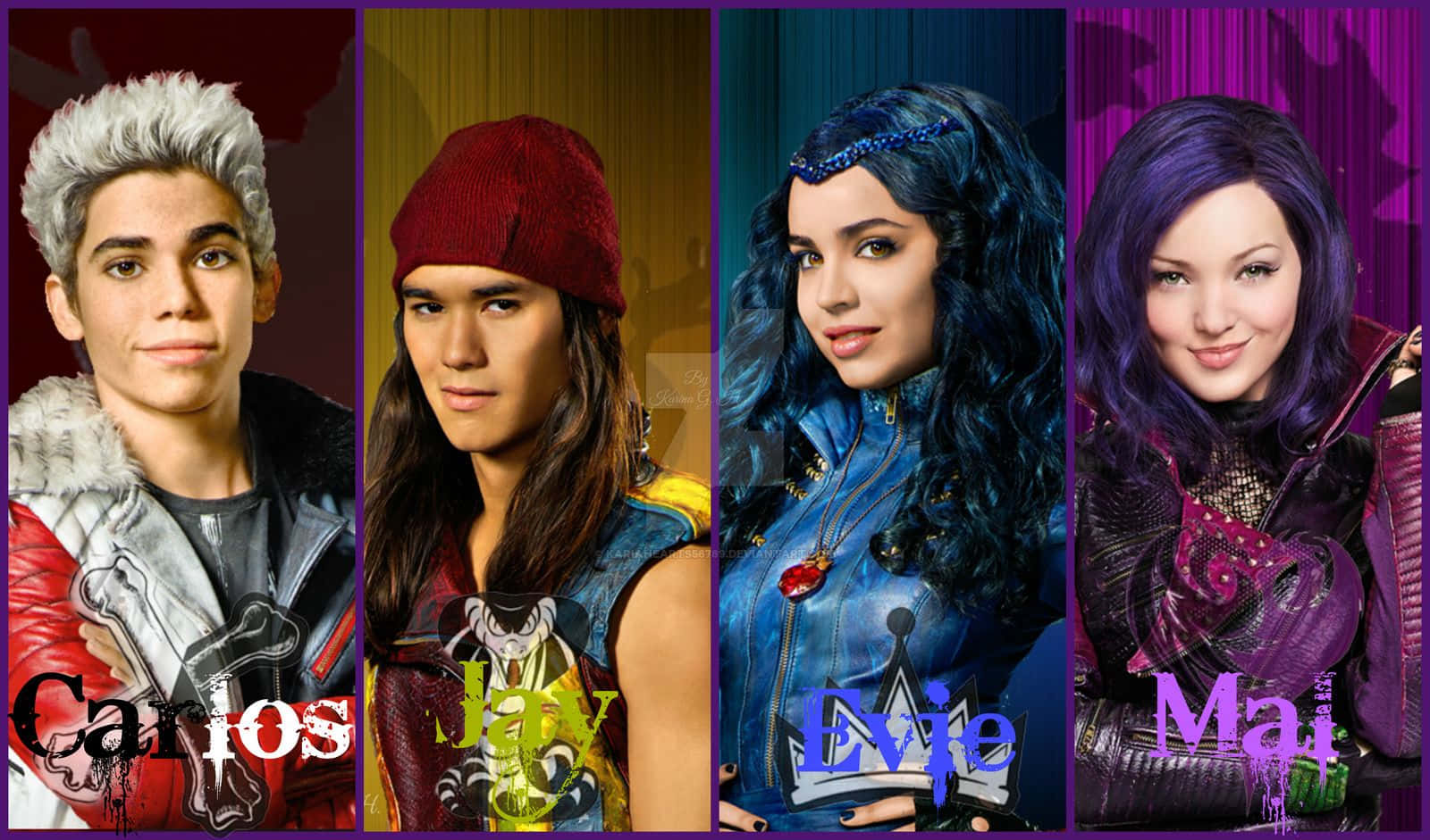 The Spectacular Descendants Cast Posing in Enchanting Costumes