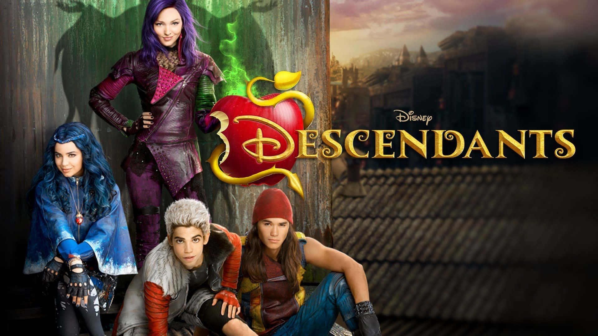 The Descendants Movie Cast Posing Together