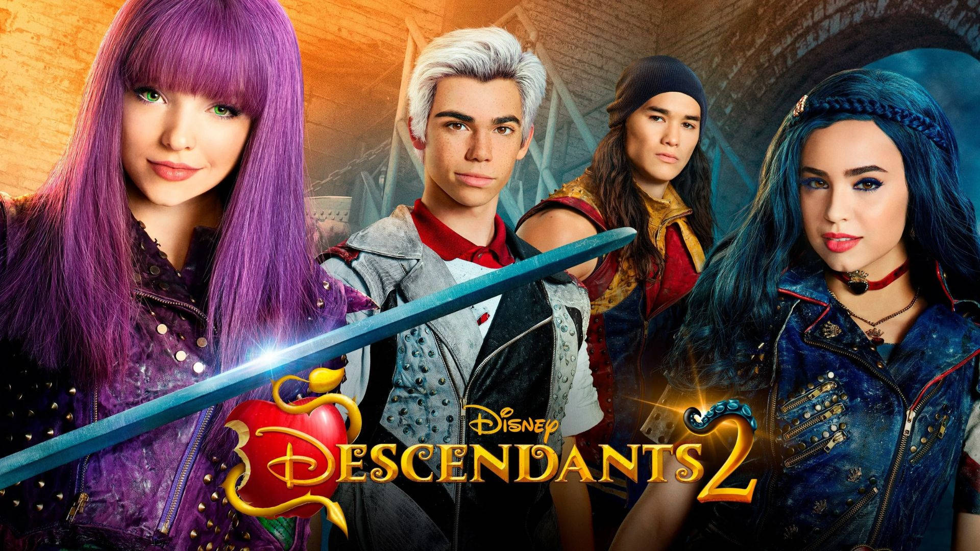 Descendants 2 Cast Cover Poster Wallpaper